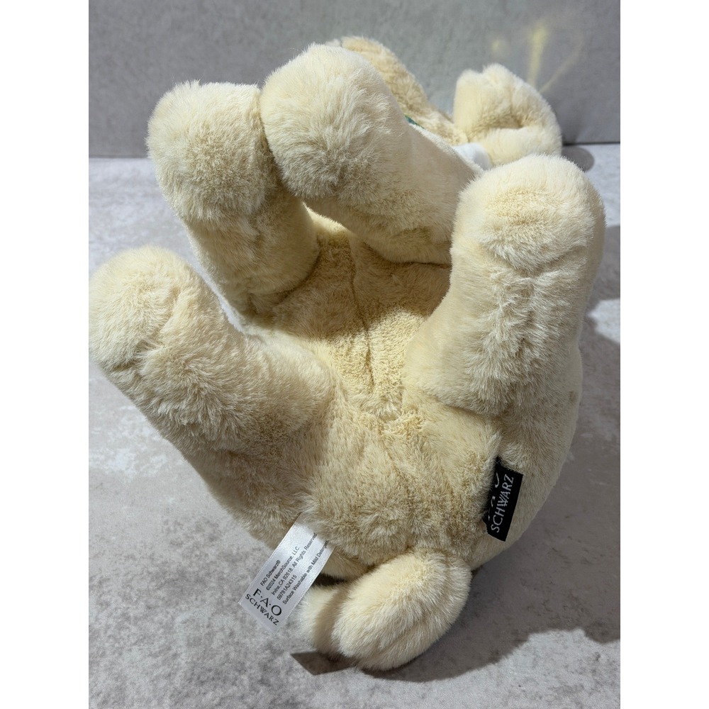 FAO Schwarz "Cheers 4 Ears" Yellow Lab Puppy Dog Plush Bunny Ears and Bowtie - Picture 13 of 16